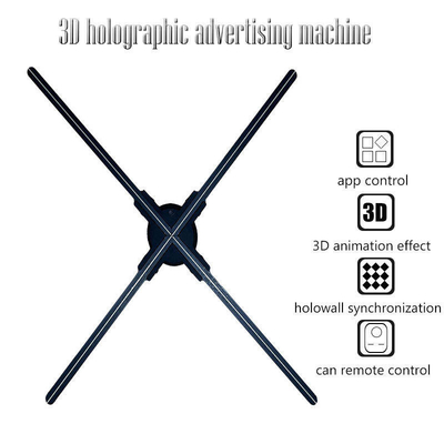 점포광고 캠페인은 3d 홀로그래픽 디스플레이 팬을 이끌었습니다